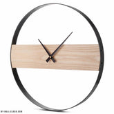 Wood and Metal Scandinavian Clock My Wall Clock